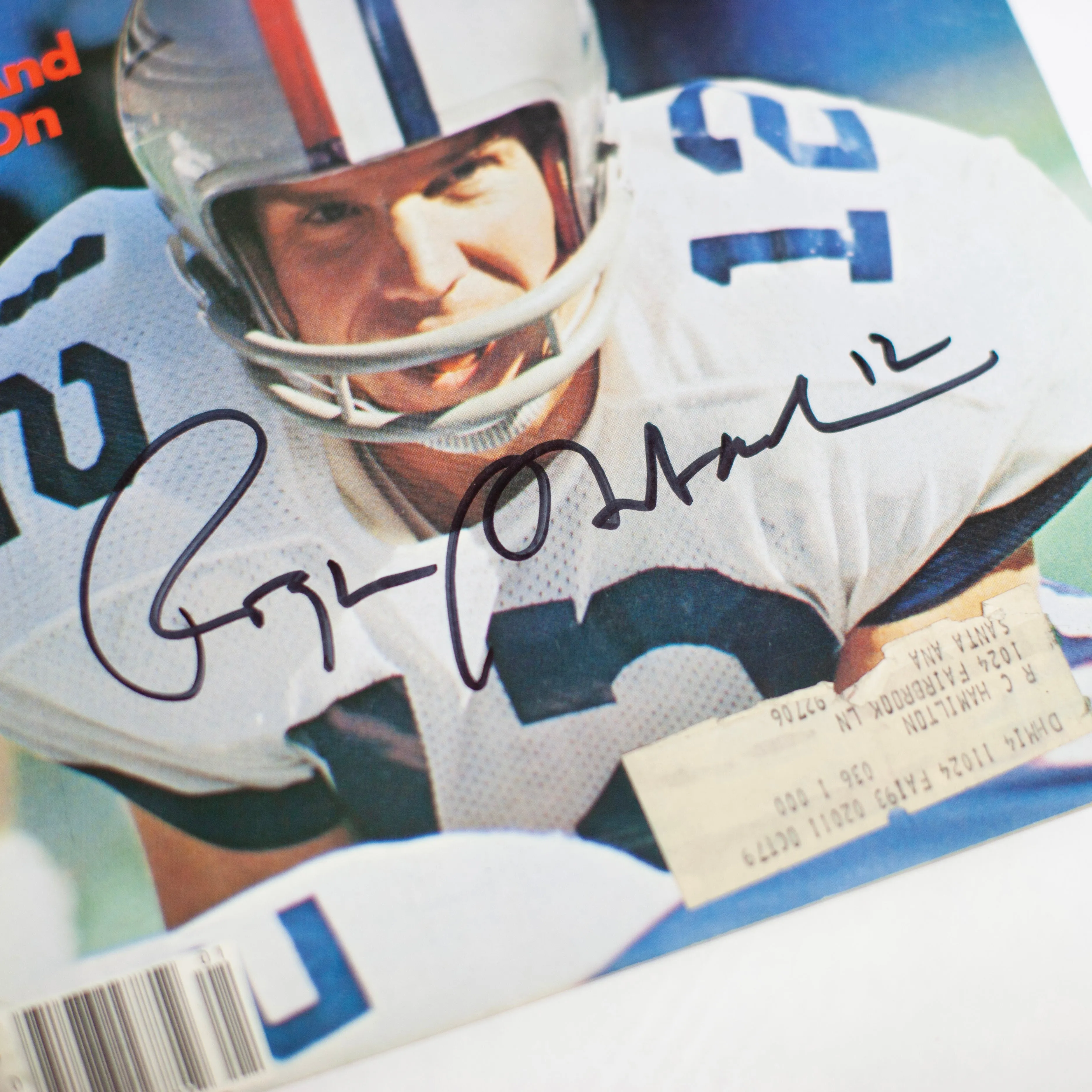 1977 Roger Staubach Autographed Magazine