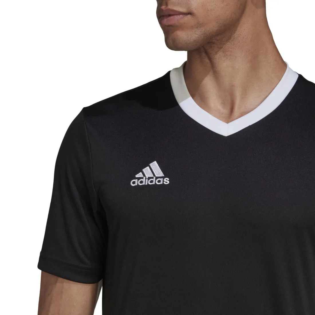 ADIDAS ENTRADA 22 MEN'S FOOTBALL JERSEY BLACK