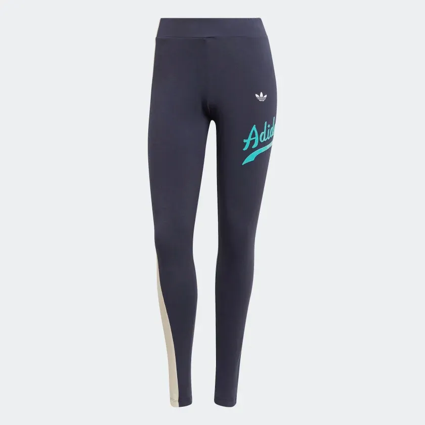 Adidas Women's Modern B-Ball Tight Leggings - Shadow Navy / Wonder White