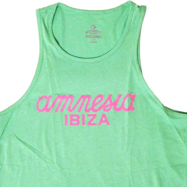 Amnesia Ibiza Classic Logo Men's Green Tank