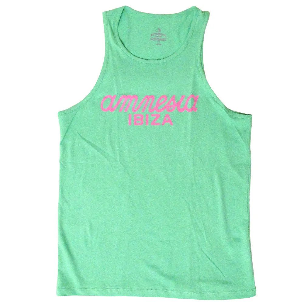 Amnesia Ibiza Classic Logo Men's Green Tank