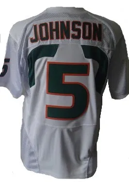 Andre Johnson Miami Hurricanes College Football Throwback Jersey