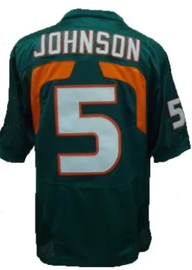 Andre Johnson Miami Hurricanes College Football Throwback Jersey