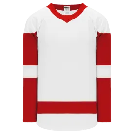 Athletic Knit (AK) H550BA-DET756B Adult 2017 Detroit Red Wings White Hockey Jersey