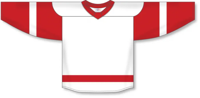 Athletic Knit (AK) H550BA-DET756B Adult 2017 Detroit Red Wings White Hockey Jersey