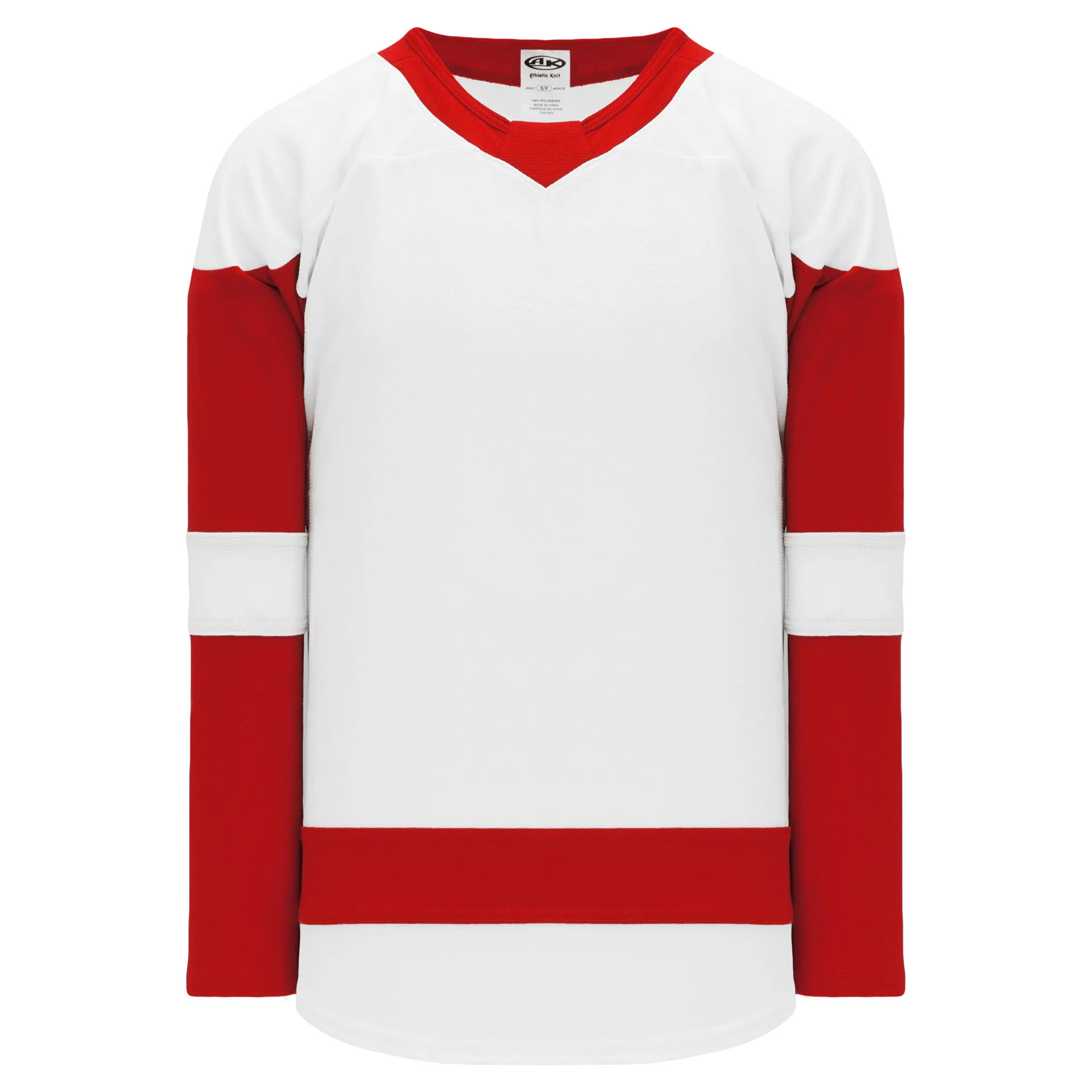 Athletic Knit (AK) H550BA-DET756B Adult 2017 Detroit Red Wings White Hockey Jersey