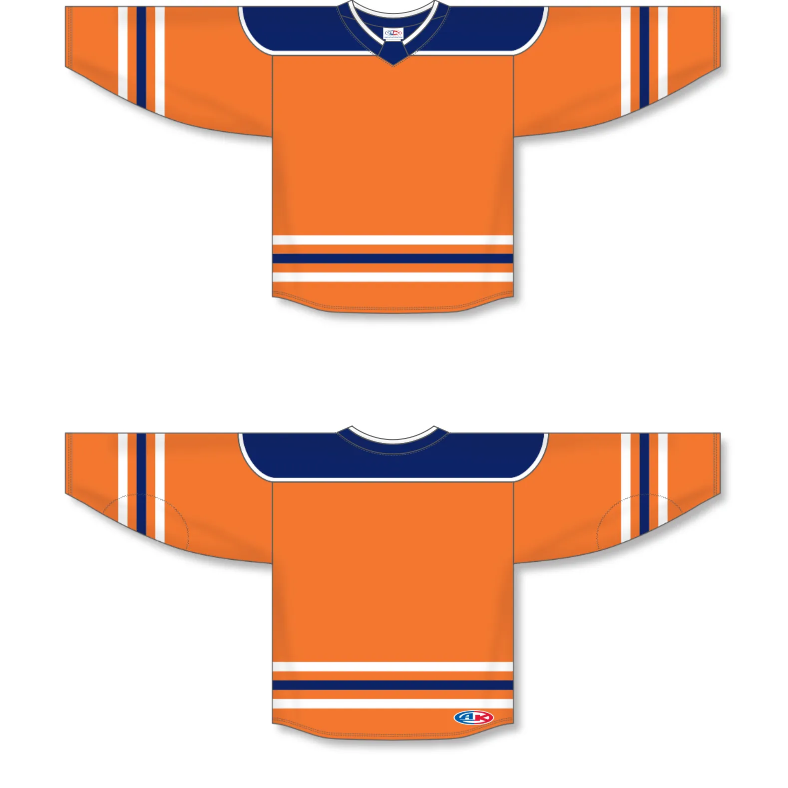 Athletic Knit (AK) H550BA-EDM369B Adult 2017 Edmonton Oilers Orange Hockey Jersey