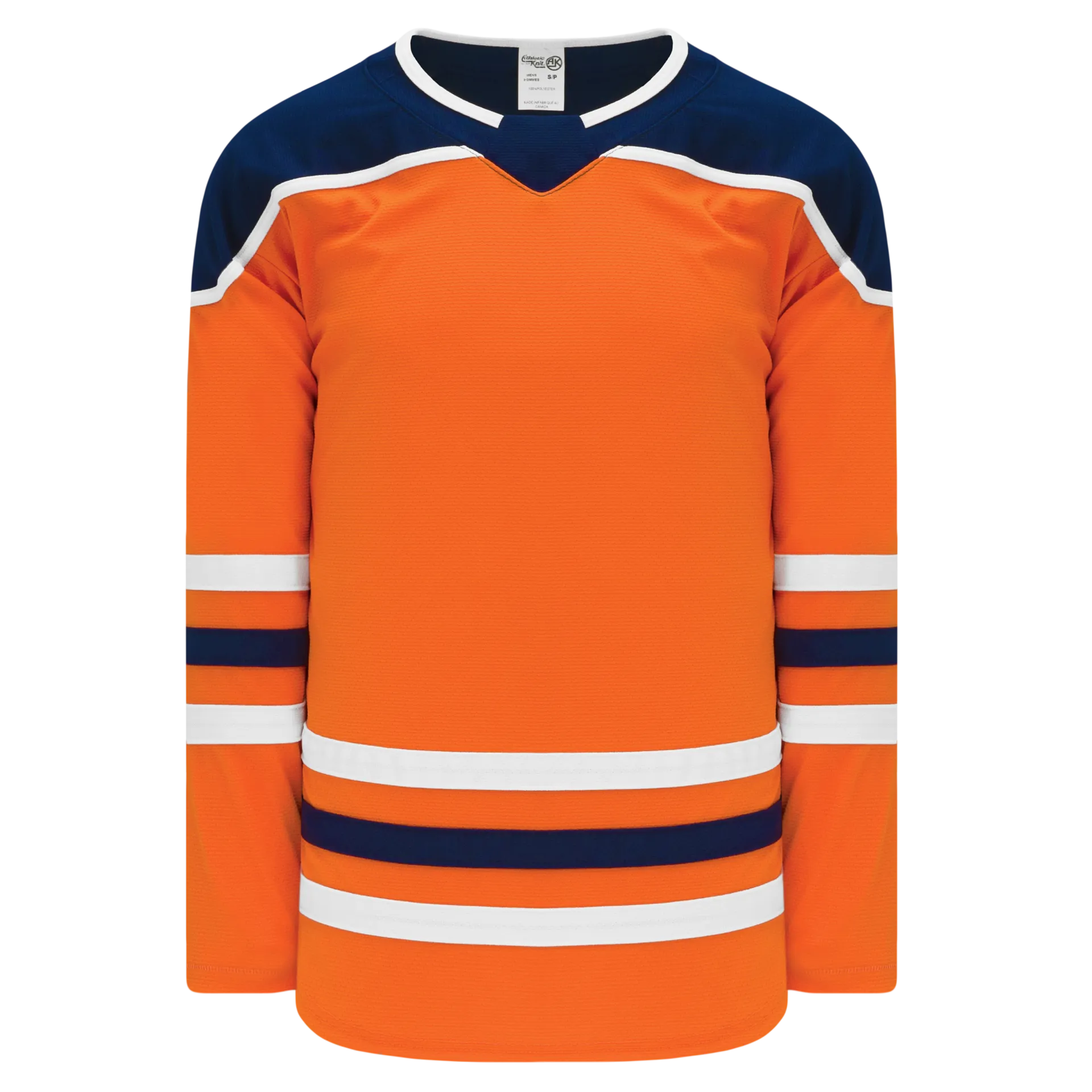 Athletic Knit (AK) H550BA-EDM369B Adult 2017 Edmonton Oilers Orange Hockey Jersey