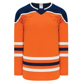 Athletic Knit (AK) H550BA-EDM369B Adult 2017 Edmonton Oilers Orange Hockey Jersey