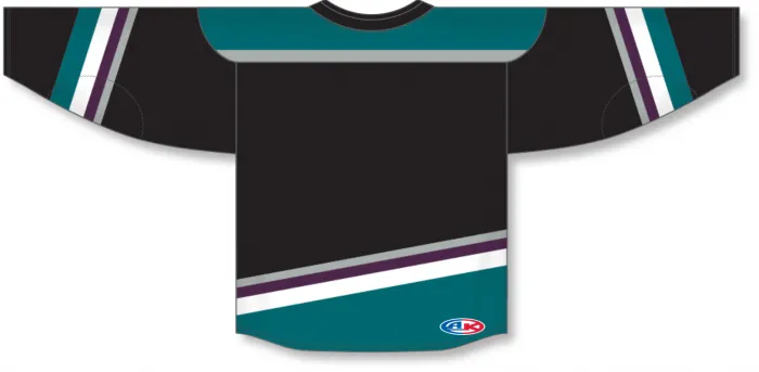 Athletic Knit (AK) H550BY-ANA496B Youth 2018 Anaheim Ducks Third Black Hockey Jersey