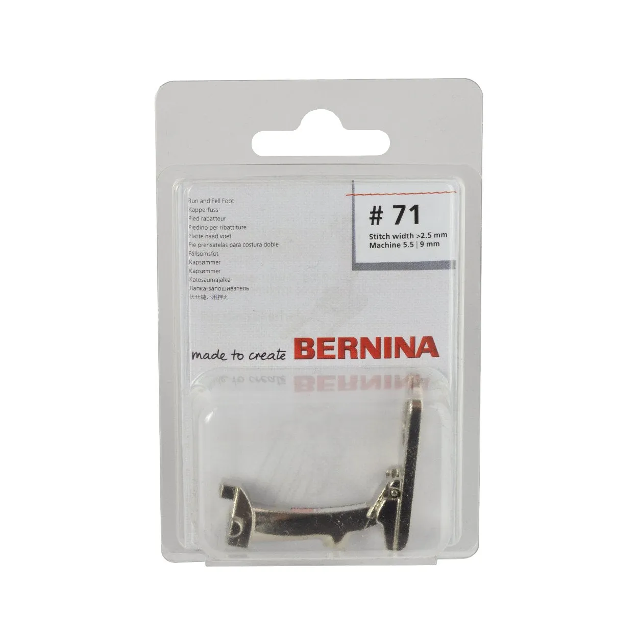 Bernina Foot 71 | 6mm Lap Seam Foot