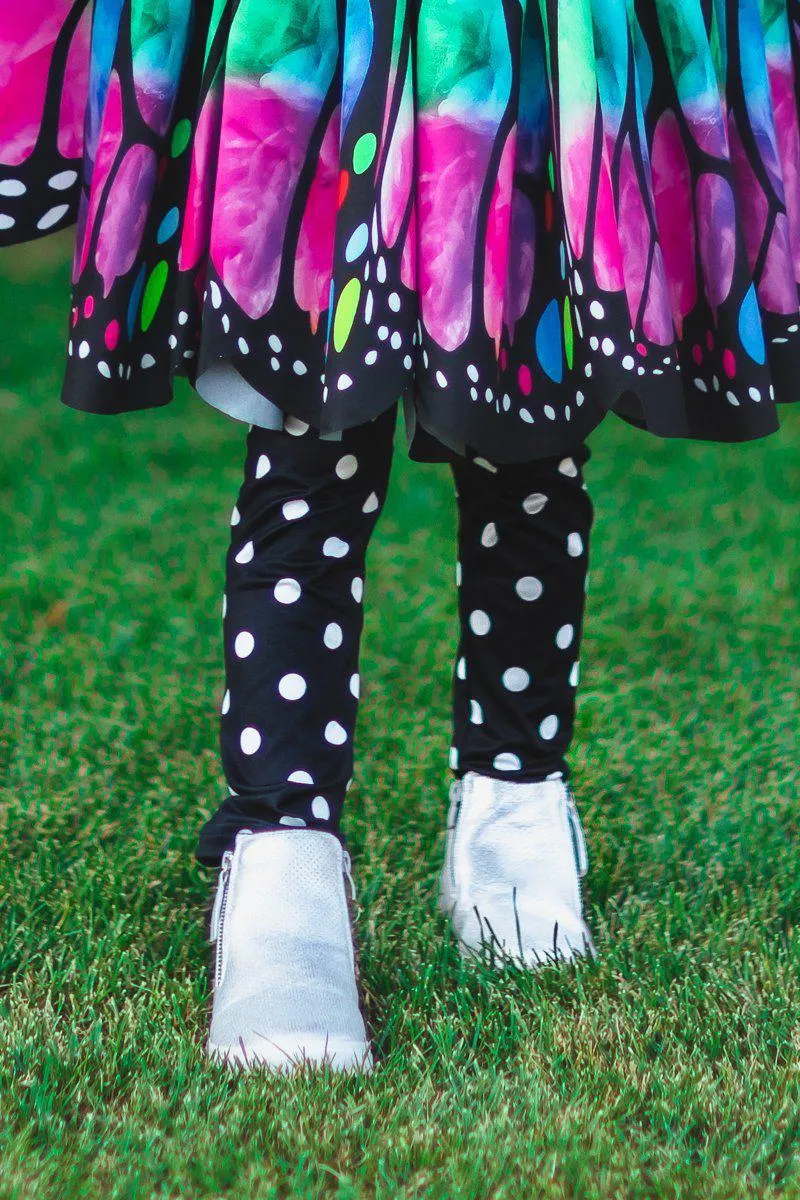 Black & White Polka Dot Leggings