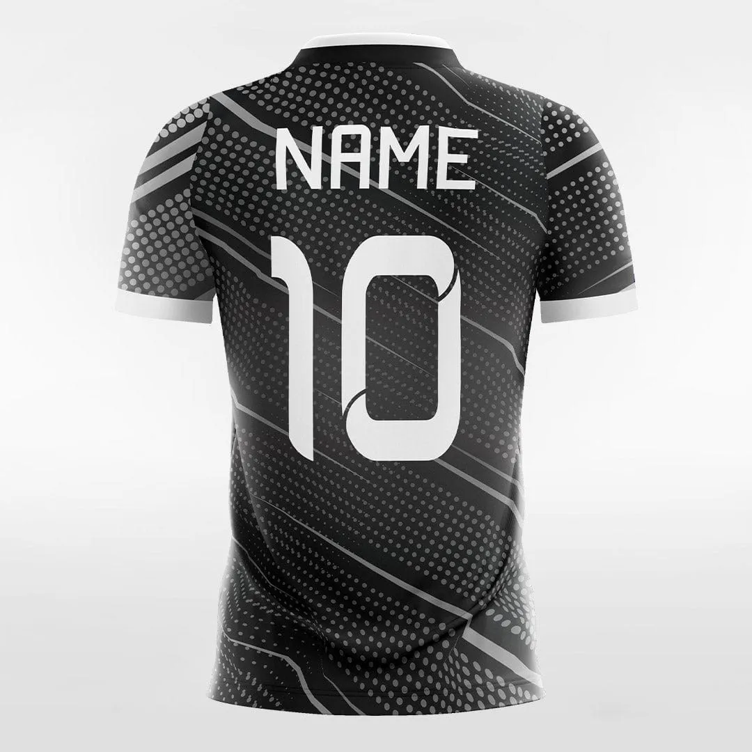 Black Polka Dots - Custom Kids Soccer Jerseys Design Cool