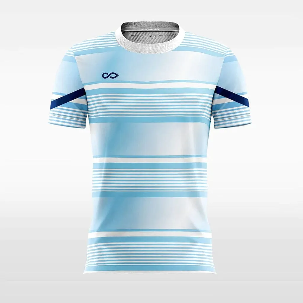 Blue Stripe - Women Custom Soccer Jerseys Design Gradient