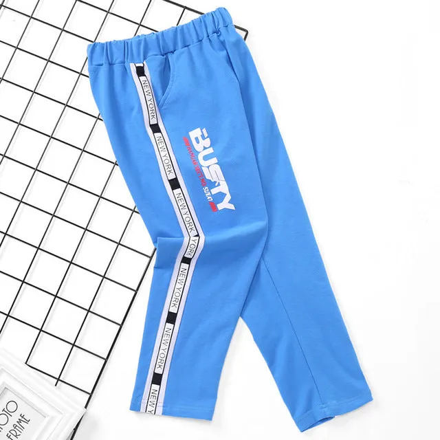 Boys Sports Pants w/Letters