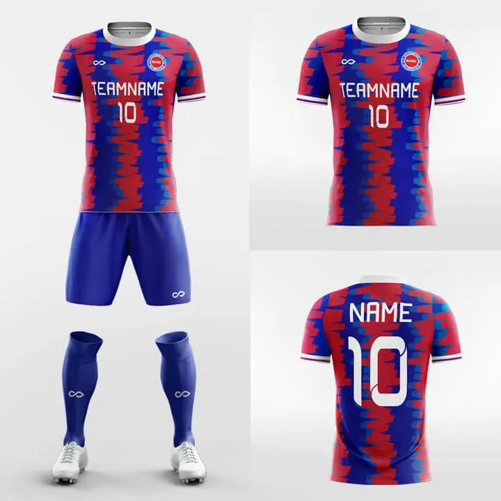 Brushwork-Custom Soccer Jerseys Kit Sublimated Design