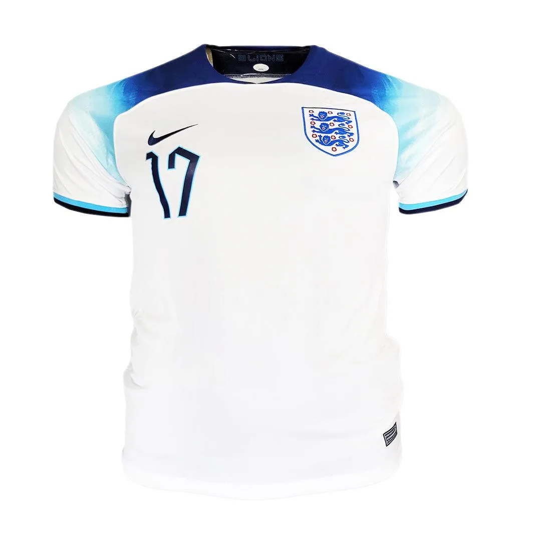 Bukayo Saka Signed Authentic England Home Soccer Jersey (JSA)