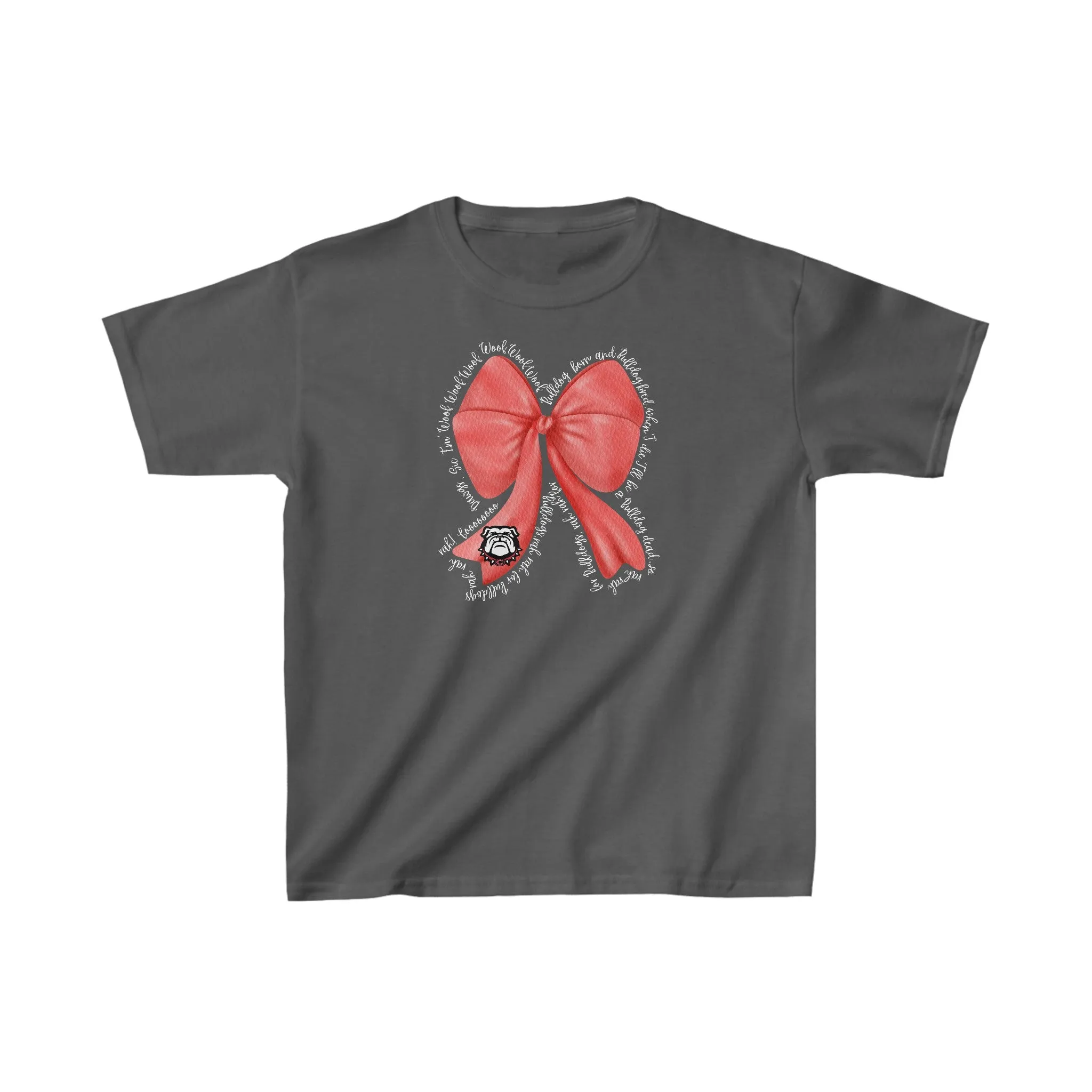 Bulldog Born Bow Kids Heavy Cotton™ Tee