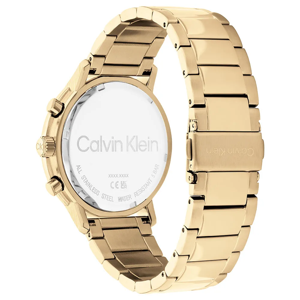 Calvin Klein 25200065 Gauge Gold Tone Mens Watch