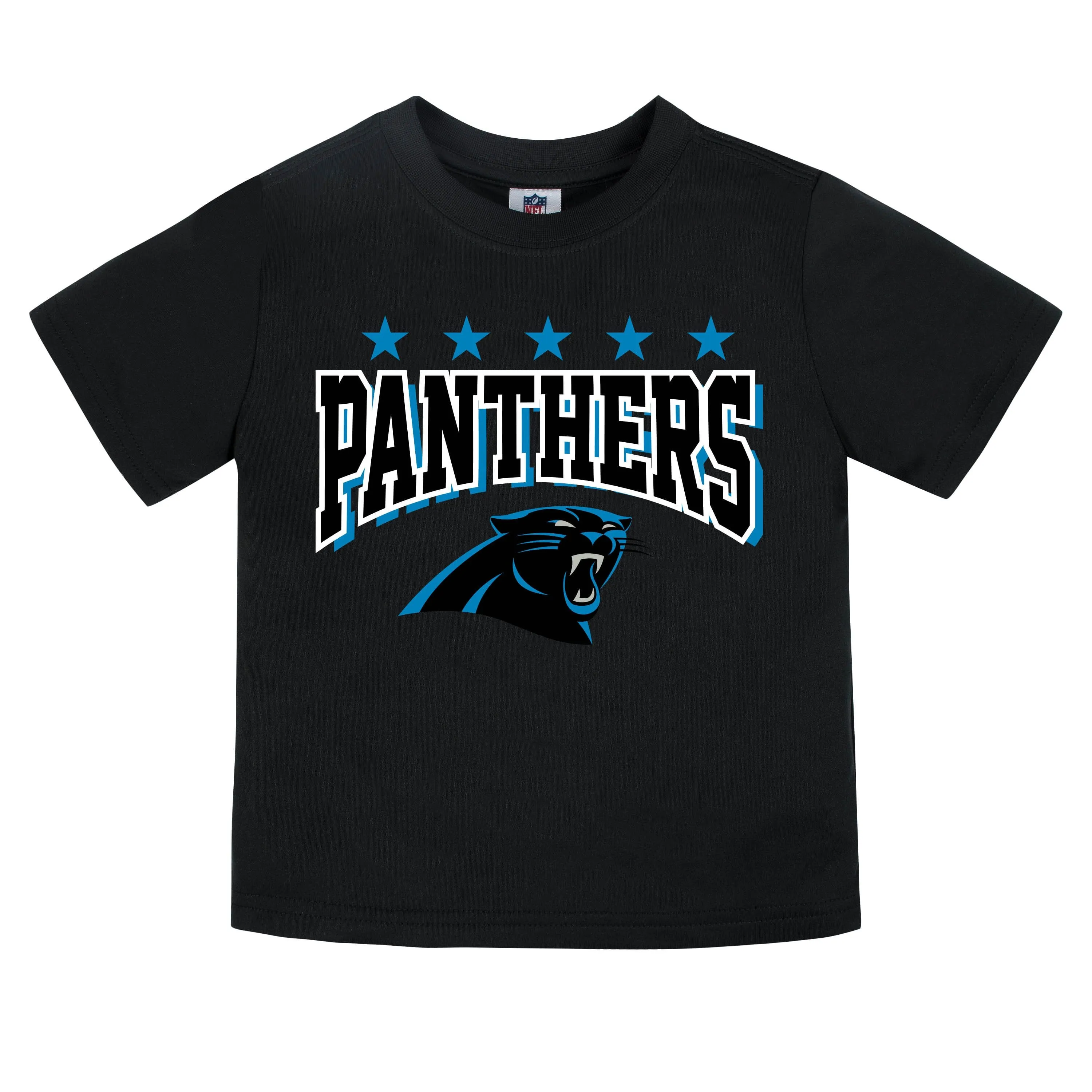 Carolina Panthers Boys Short Sleeve Tee Shirt