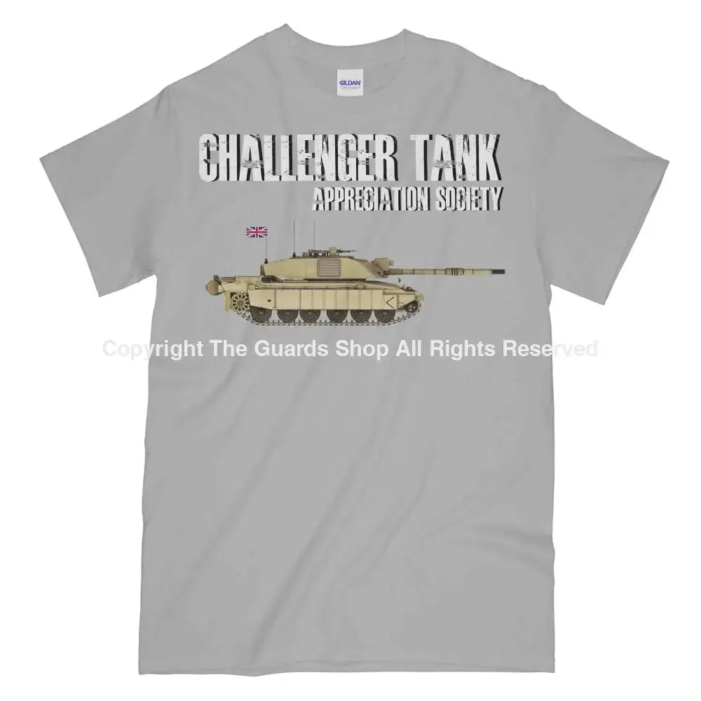 CHALLENGER TANK Appreciation Society Printed T-Shirt