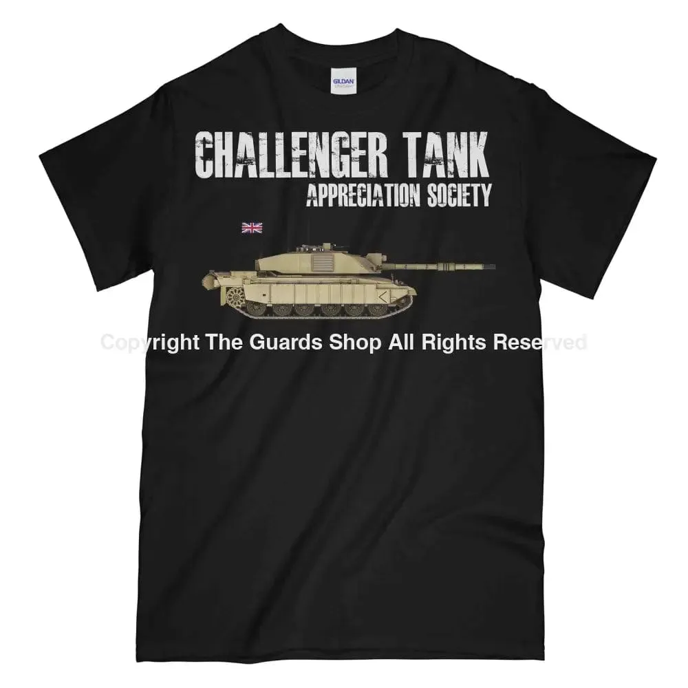 CHALLENGER TANK Appreciation Society Printed T-Shirt