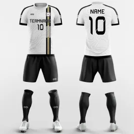 Classic Black Contour - Custom Soccer Jerseys Kit Design