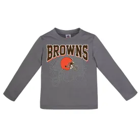 Cleveland Browns Boys Long Sleeve Tee Shirt