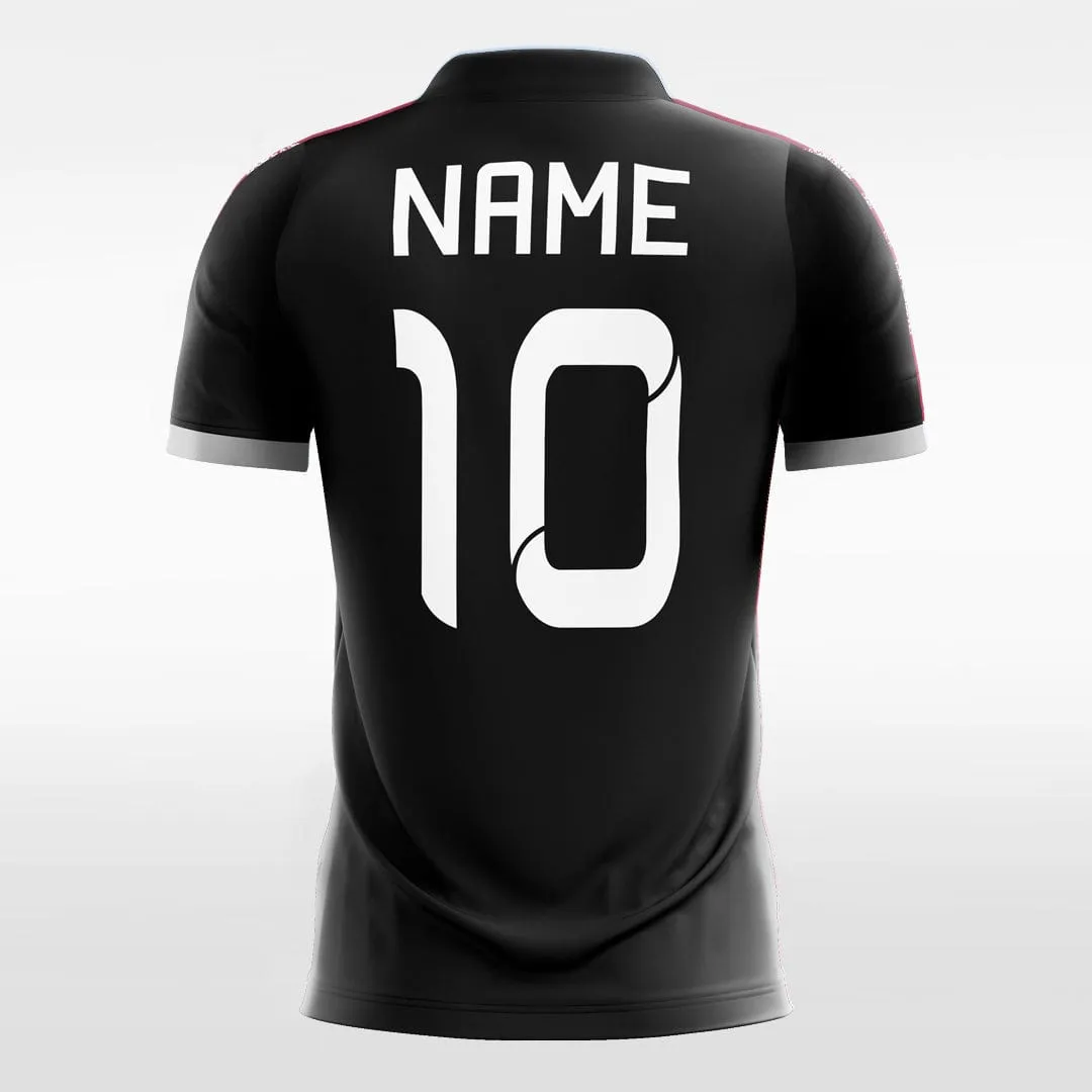 Cool Black Moire Pattern - Custom Kids Soccer Jerseys Design