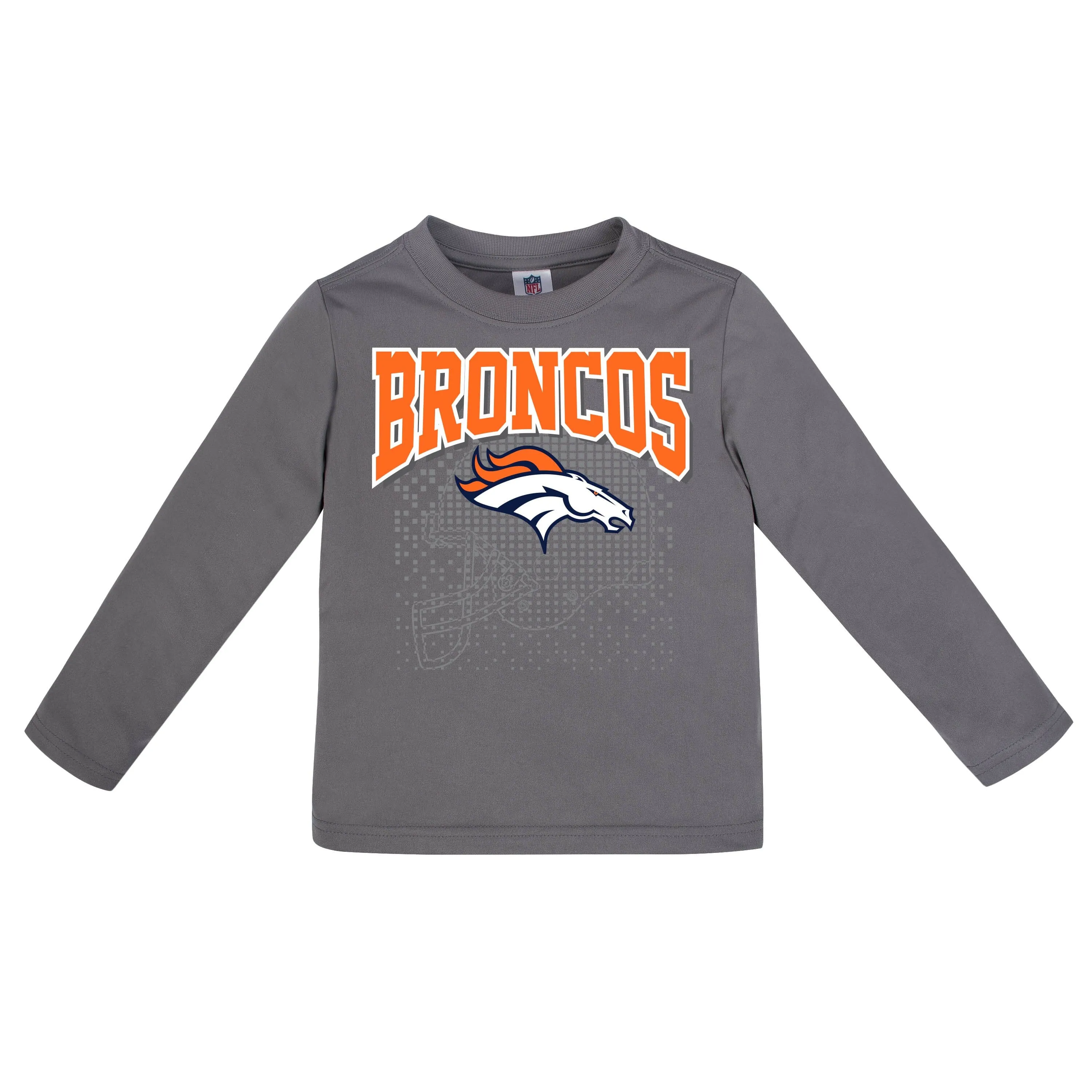 Denver Broncos Boys Long Sleeve Tee Shirt