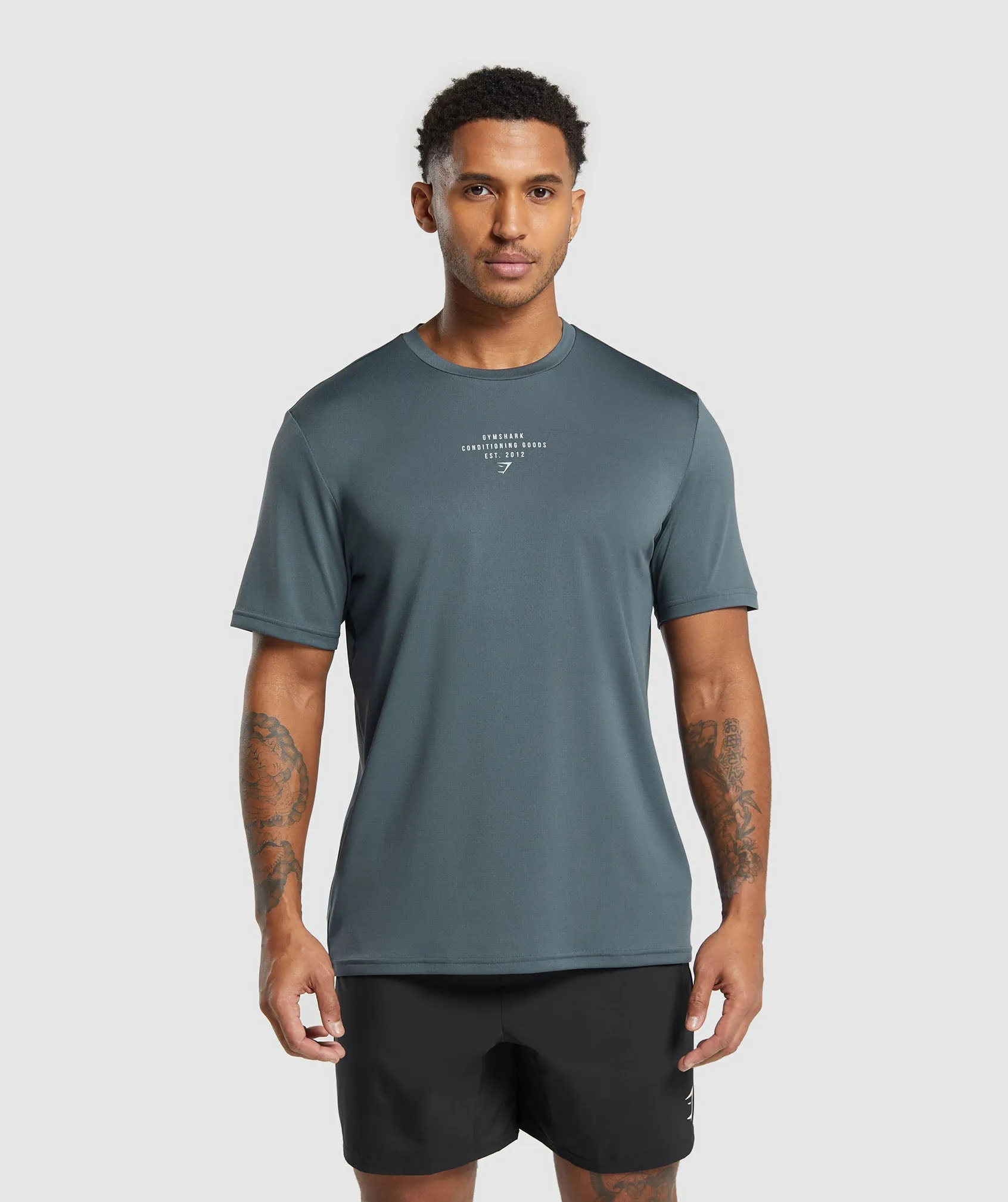 Gymshark Conditioning Goods T-Shirt - Titanium Blue