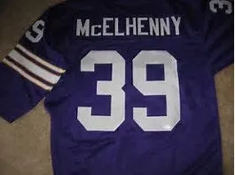 Hugh McElhenny Minnesota Vikings Long Sleeve Vintage Style Throwback Football Jersey