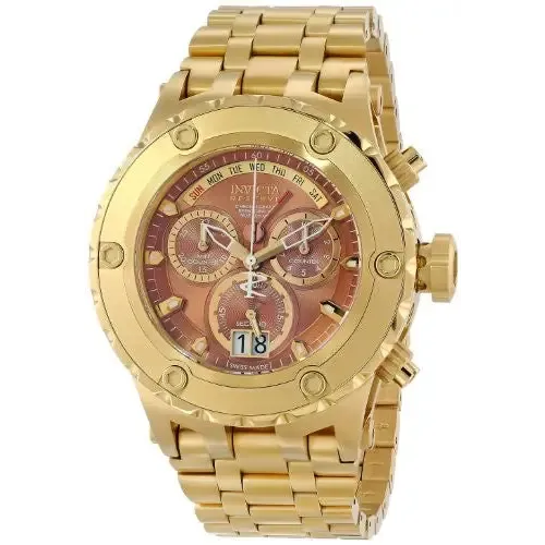 Invicta Men's 14472 Subaqua Quartz Chronograph Copper Dial Watch