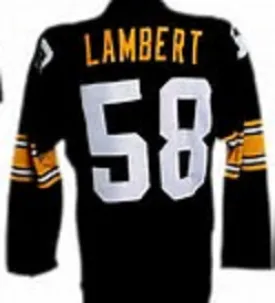 Jack Lambert Pittsburgh Steelers Long Sleeve Vintage Style Throwback Football Jersey