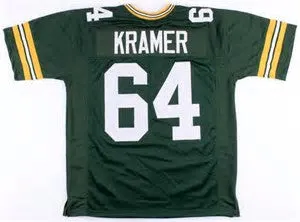 Jerry Kramer Green Bay Packers Throwback Football Jersey