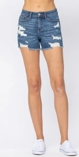 Judy Blue Destroyed cut-off shorts