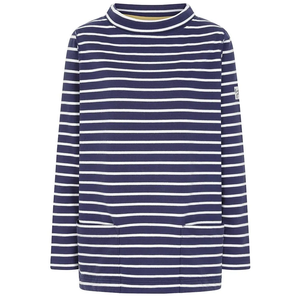 Lazy Jacks Striped Roll Neck Sweatshirt LJ94S