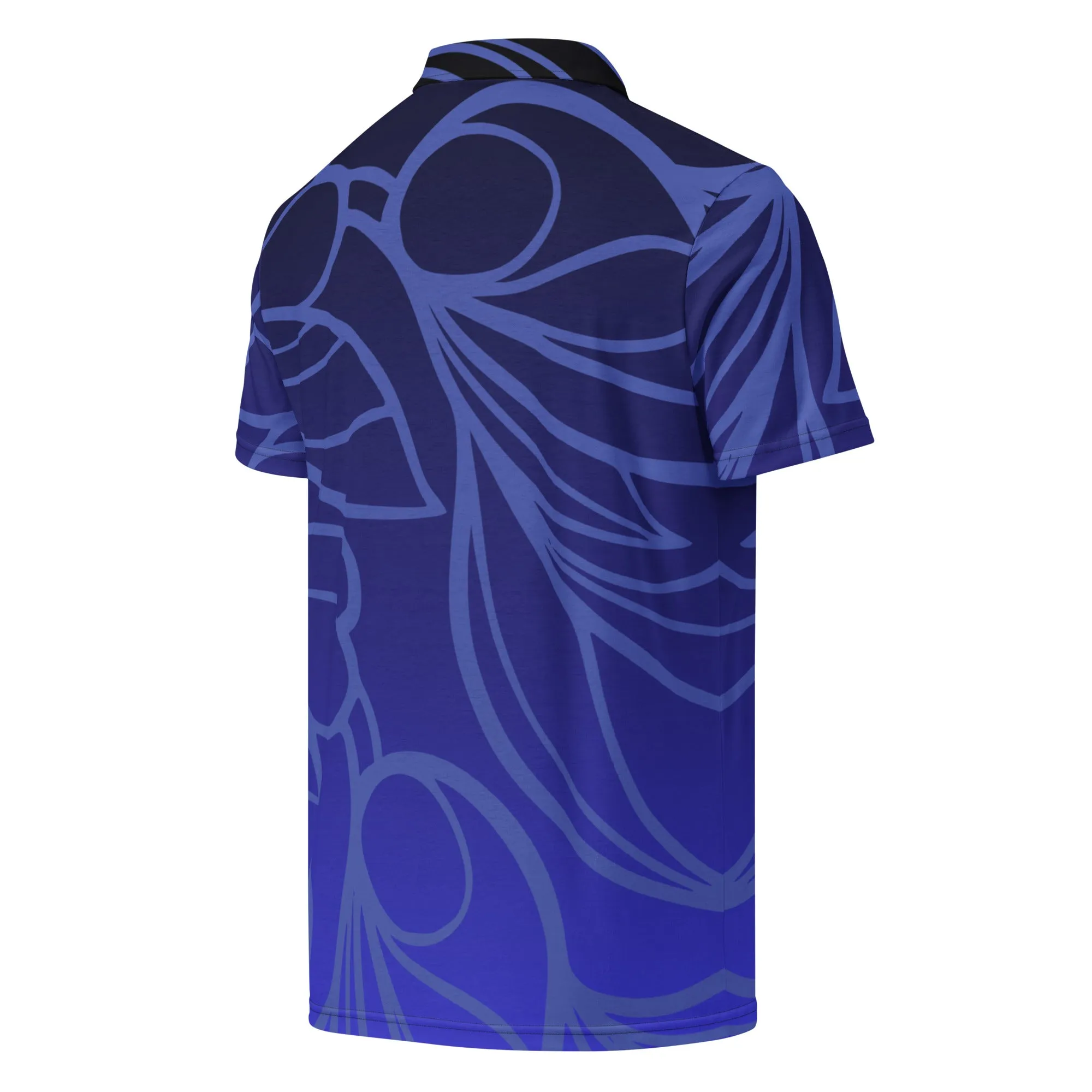 Men’s Slim Fit Polo Brilliant Blue Design, lioness-love