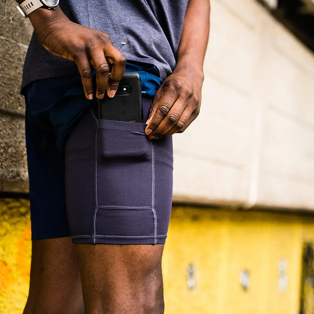 Mens Swift 2-In-1 Shorts (Navy)