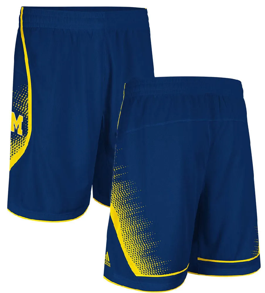 Michigan Wolverines Adidas Youth Replica Basketball Shorts