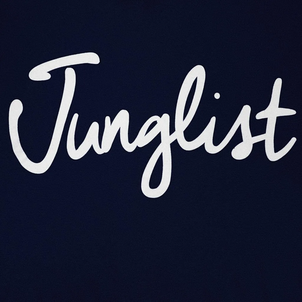 Navy Junglist T-Shirt with white print