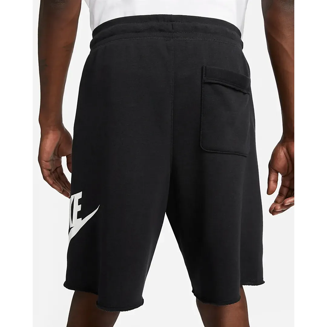 Nike Men's Club Alumni French Terry Shorts - Black / White