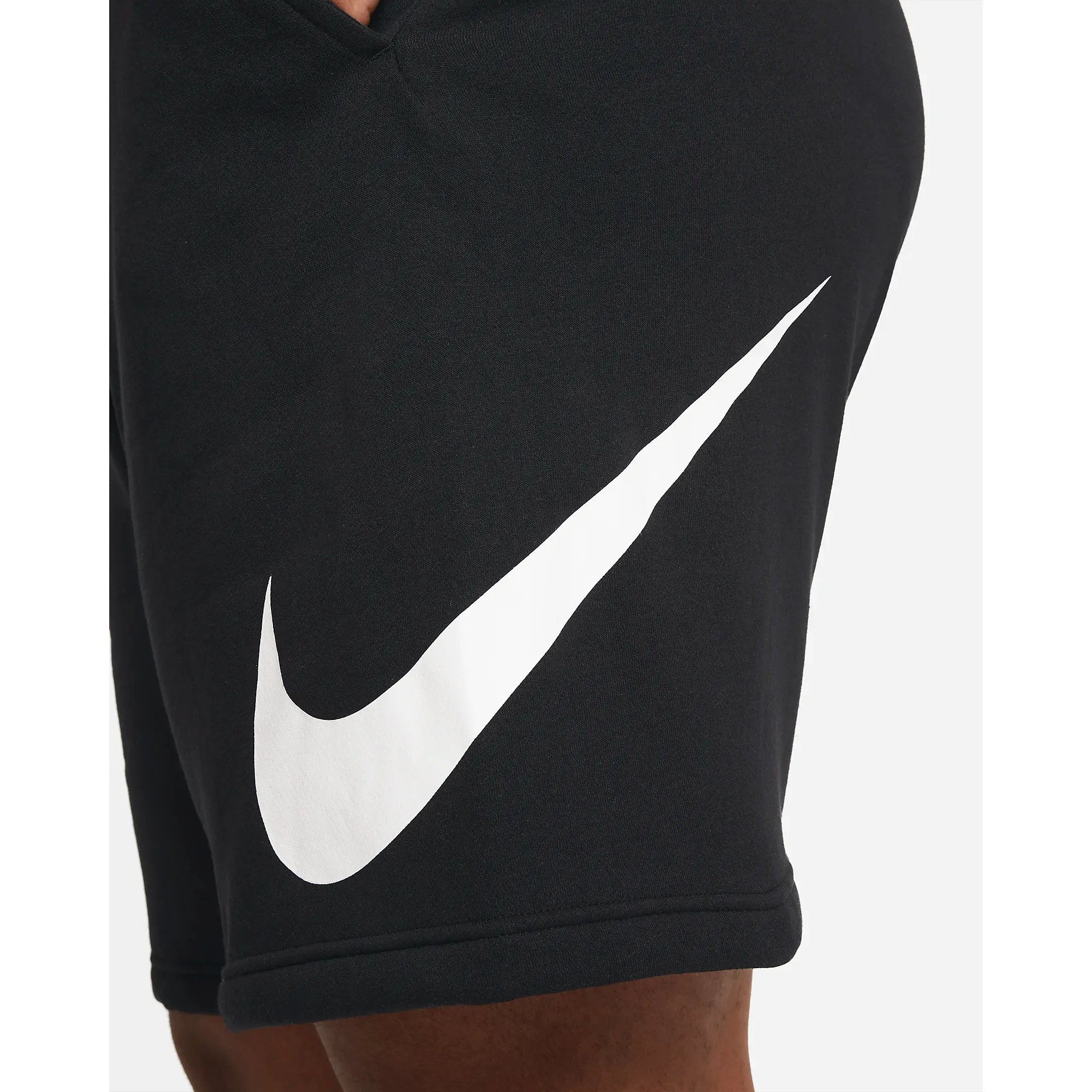 Nike Men's Sportswear Club Graphic Shorts - Black / White