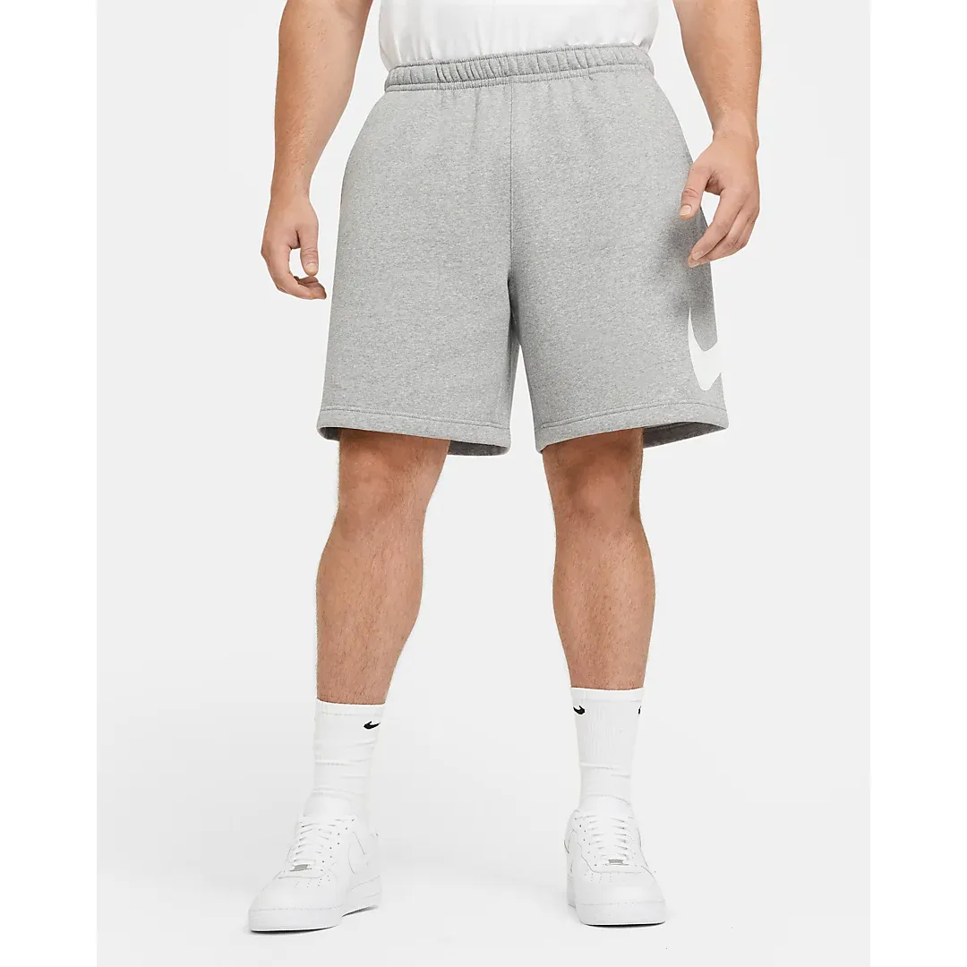 Nike Men's Sportswear Club Shorts - Dark Grey Heather / White