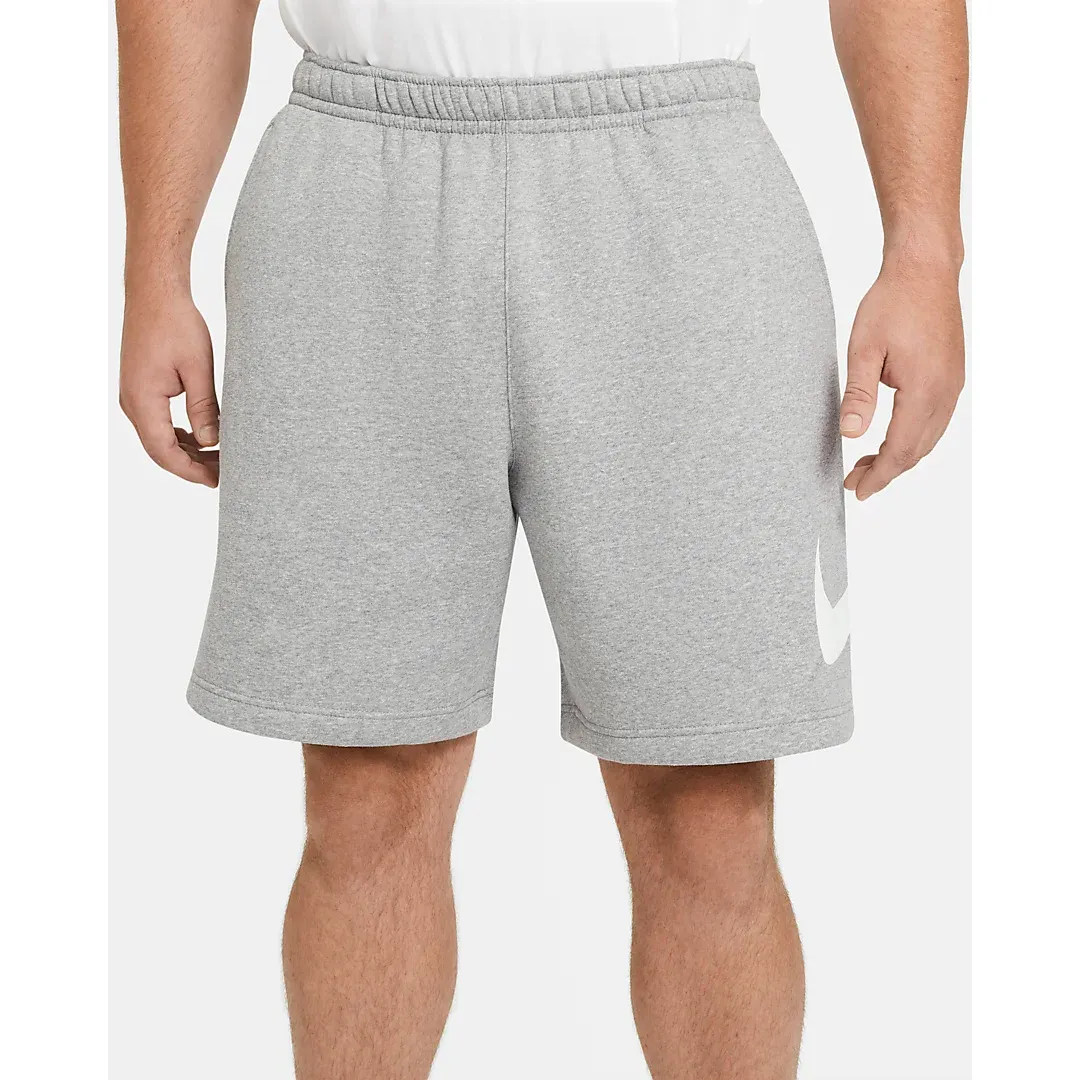 Nike Men's Sportswear Club Shorts - Dark Grey Heather / White