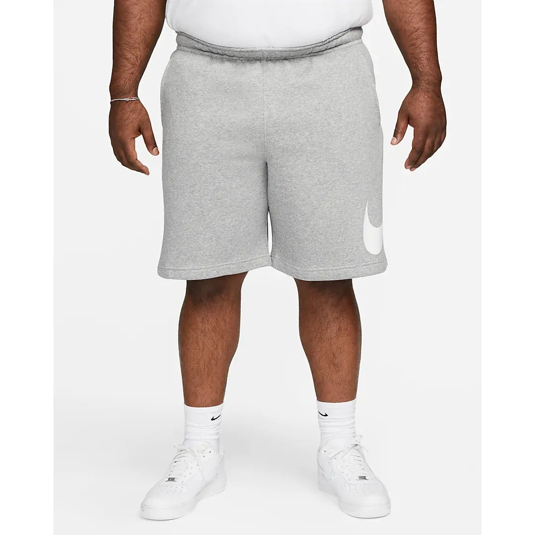 Nike Men's Sportswear Club Shorts - Dark Grey Heather / White