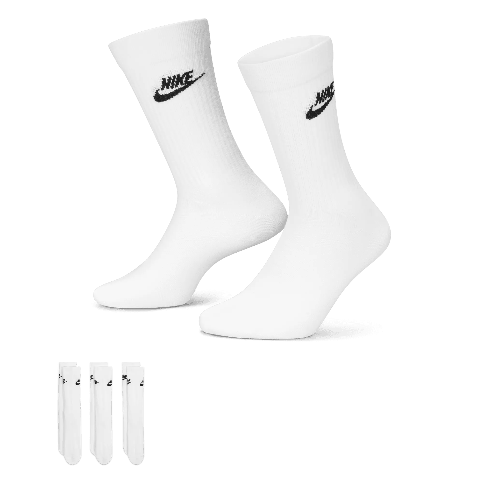 Nike Sportswear Everyday Essential Crew Socks (3 Pairs) DX5025-100