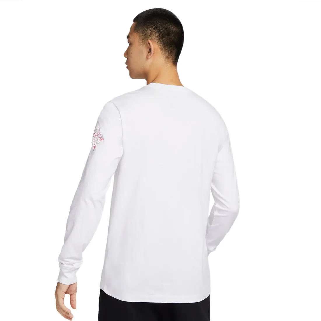 Nike Sportswear Heart And Sole Men's Long-Sleeve T-Shirt White