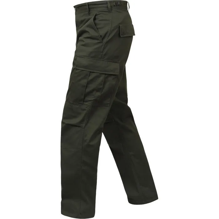 Olive Drab - Military BDU Pants - Polyester Cotton Twill