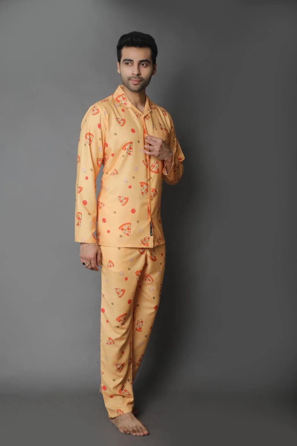 Pizza Printed Nightwear